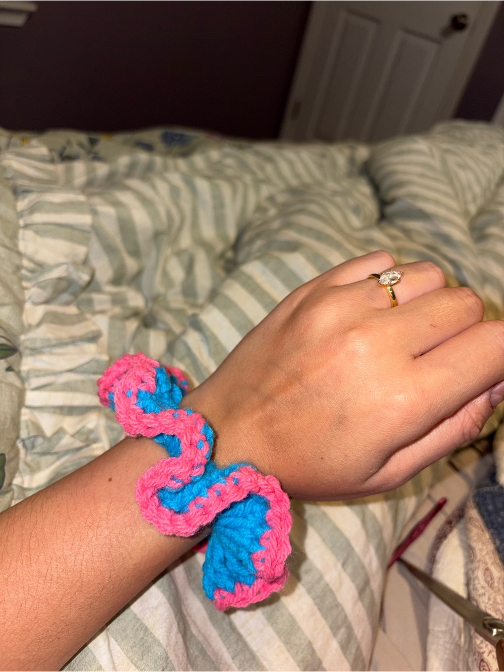 Handmade Crocheted hair Scrunchie
